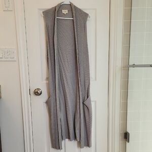 Wilfred Gray Knit Open Vest